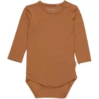 Minymo Body I/e - Bambus - Jordekorn - - 68 - Langermet Body