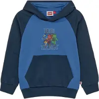 Lego Wear LEGO Ninjago Hettegenser - LwSian 109 - Blå/Navy m. Trykk - - 8 år (128) - Hettegenser