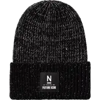 Name it Lue - Strikk - NknMacut - Svart - - 54-55 cm - Lue