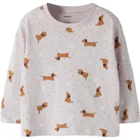 Name it Genser - NmfVelda - Lilac Marble/Dachser - - 4 år (104) - Genser