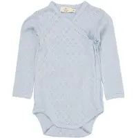Copenhagen Colors Omslagsbody I/e - Dusty Blue - - 68 - Langermet Body