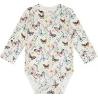 Hust and Claire Body I/e - Bambus - HCBuller - Ivory m. sommer f - - 2 år (92) - Langermet Body