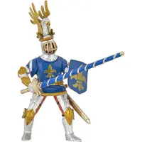 Papo Blå Ridder - Fleur De Lys - H: 11.4 - - OneSize - Lekefigur