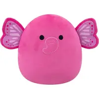 Squishmallows Kosedyr - 40 cm - Evelyn Sløyfe Elephant - - OneSize - Kosedyr