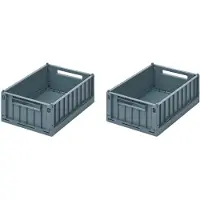Liewood Sammenleggbare bokser - 25x18x9,5 cm - Small - 2-pack - - - OneSize - Sammenleggbar boks