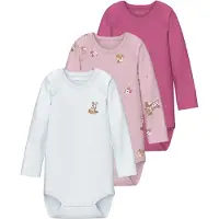 Name it Body I/e - Noos - NbfBody - 3-pack - Ibis Rose - - 2 år (92) - Langermet Body
