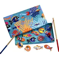 Djeco Fiskespill - Magnetisk - Grafisk fisk - - OneSize - Spill