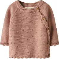 Name it Lil' Atelier Genser - Strikk/Hullmønster - NbfLaguna - Misty Ros - - 1 år (80) - Genser
