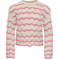 Kids Only Genser - Strikk - KogDonna - Birch/Kasjmir Rose - - 11-12 år (146-152) - Genser
