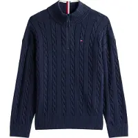 Tommy Hilfiger Genser m. Glidelås - Dark Natt Navy - - 8 år (128) - Genser