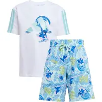Adidas Shorts Sett - LK DY - White/Seflaq - - 3 år (98) - Shorts