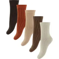 Minymo Sokker - 5-pack - Cocoa Brown - - 31/34 - Sokker