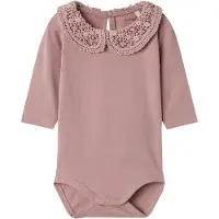 Name it Body I/e - Noos - NbfTyllsa - Deauville Mauve - - 1 år (80) - Langermet Body