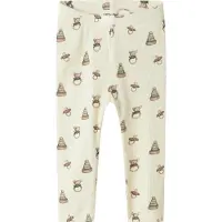 Lil´ Atelier Lil' Atelier Leggings - Rib - NbnGavo - Turteldue/leketøy - - 1 år (80) - Leggings