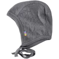 Joha Babylue - Ull/Silke - M ørkengrå - - 37 cm - Lue baby