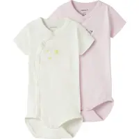 Name it Body k/e - NbfVubie - 2-pack - Vugge Rosa/Cloud Danser - - 1½ år (86) - Kortermet body