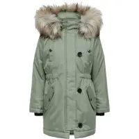 Kids Only Jakke - Noos - KogIris - Desert Sage/Pels Light Grey - - 10 år (140) - Overgangsjakke