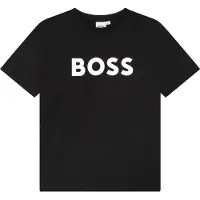 BOSS T-skjorte - Svart m. Hvit - - 5 år (110) - T-skjorte