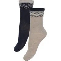 Minymo Sokker - 2-pack - Dark Navy - - 27/30 - Sokker