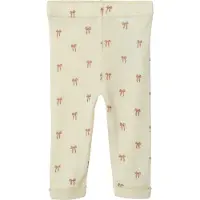 Lil´ Atelier Lil' Atelier Leggings - Ull/Modal - Noos - NbfNalu - Turtledove/ - - 1 år (80) - Leggings