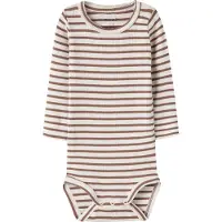 Name it Body I/e - Rib - Noos - NbnBani - Ristet Coconut - - 2 år (92) - Langermet Body