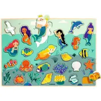 Djeco Puslespill - 22 Brikker - Puzzlo Sea - - OneSize - Puslespill