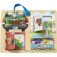Melissa & Doug Treaktivitetsbrett Lås Og Sperre (806100) Leketøy