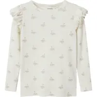 Name it Lil' Atelier Genser - Noos - Rib - NmfGavo - Pastel Pergament/Sv - - 3 år (98) - Genser