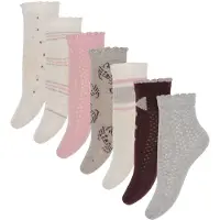 Minymo Sokker - 7-pack - Wild Rose m. Mønster - - 35/38 - Sokker