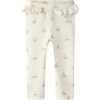 Lil´ Atelier Lil' Atelier Leggings - Noos - Rib - NbfGavo - Pastel Pergament/ - - 74 - Leggings