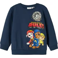 Name it Collegegenser - NmmSteffen - Paw Patrol - Insignier Blue - - 5 år (110) - Collegegenser