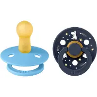 BIBS x MOOMIN Colour Smokker - Str. 2 - 2-pack - Breeze Mix - - 6-18 md - Smokk