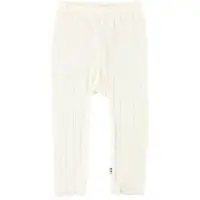 Joha Leggings - Ull/Silke - Off White m. Mønster - - 100 - Leggings - Ull