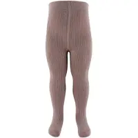MarMar Strømpebukser - Rib - Mauve - - 6-7 år (116-122) - Strømpebukser