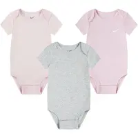 Nike Bodyer k/e - 3-pack - Birch Heather - - 3 md - Kortermet body