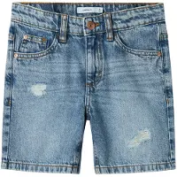 Name it Shorts - Noos - NkmSilas - Medium+ Blue Denim - - 13 år (158) - Shorts