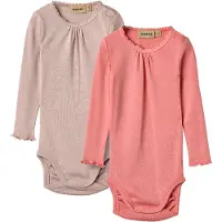 Wheat Body Lotta 2x Rib Pink Lilac (68 / 6 mnd)