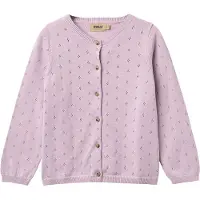 Wheat Cardigan - Strikk/Hullmønster - Maia - Lavender - - 4 år (104) - Cardigan
