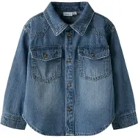 Name it Denimjakke - NmmBlå - Medium+ Blue Denim - - 4 år (104) - Denimjakker