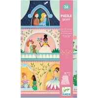 Djeco Gigantisk puslespill - 36 Brikker - 90 cm - Princess Tower - - OneSize - Puslespill