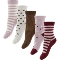 Minymo Sokker - 5-pack - Rosa Røyk - - 19/22 - Sokker