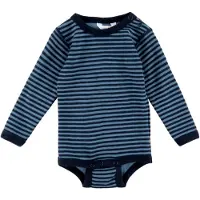 Joha Body I/e - Ull - Blå m. Striper - - 100 - Langermet Body