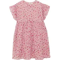 Creamie Kjole - Flower Dobby - Rose Smoke - - 8 år (128) - Kjole
