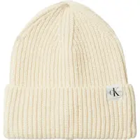 Calvin Klein Lue - Strikk - Monogram - Hvitkappegrå - - 4-8 år (104-128) - Lue