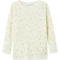 Name it Genser - Ull - Noos - NmfWang - Snow White/Small blomste - - 2 år (92) - Genser