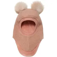 Huttelihut Balaclava - Ull/Bomull - 2-lags - BIG Bear - Rose Meg - - 1-2 år (80-92) - Balaclava - dobbel