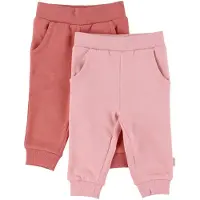 Minymo Joggebukser - 2-pack - Kløft Rose - - 50 - Joggebukse