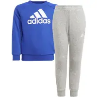 Adidas Joggedress - LK Bos JOG FT - Blå/Grå - - 8 år (128) - Joggedress