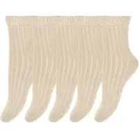 Minipop Sokker - Bambus - 5-pack - Off White - - 31/34 - Sokker