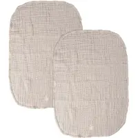 Sebra Stelleunderlag - 2-pack - Muslin - Kai Beige - - OneSize - Stelleunderlag